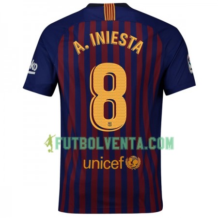 Camiseta de fútbol FC Barcelona A_Iniesta 8 1ª equipación 2018/2019